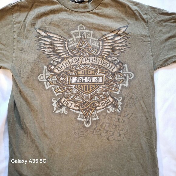 Harley-Davidson Olive Short Sleeve Tee - Picture 2 of 5